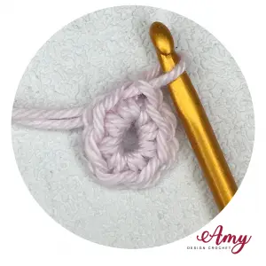Fleur de cerisier au crochet - Amy Design Crochet