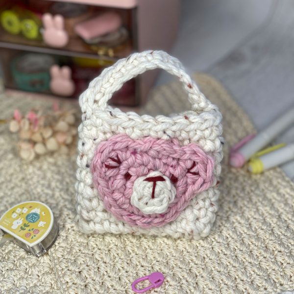 Kit de crochet - Mini sac ourson - Amy Design Crochet