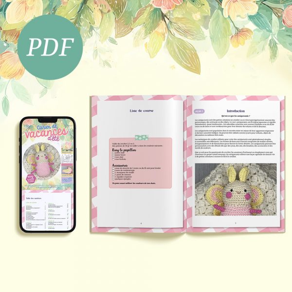 Cahier de Vacances d'été au Crochet - Rosy le papillon PDF N°9
