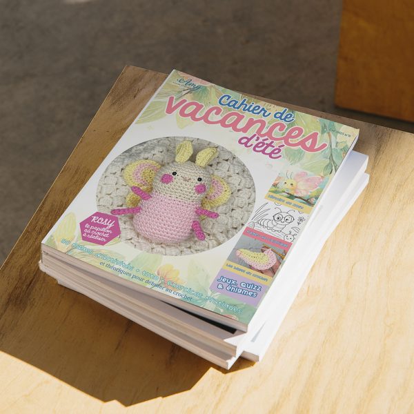Cahier de Vacances d'été au Crochet - Rosy le papillon N°9 version papier