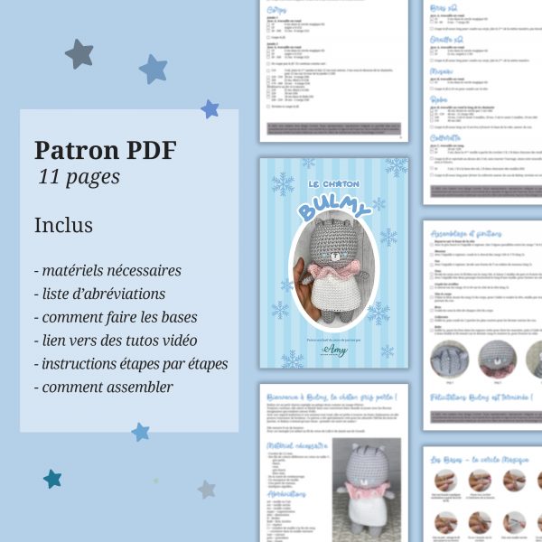 Chat au crochet Amy Design Crochet