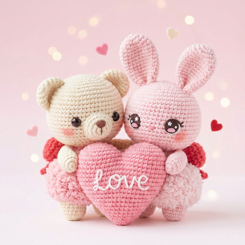 coeur au crochet Amy Design Crochet